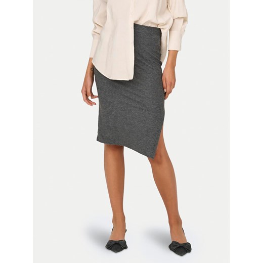 ONLY Spódnica ołówkowa Emma 15233600 Szary Slim Fit ze sklepu MODIVO w kategorii Spódnice - zdjęcie 182648788
