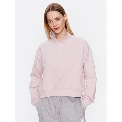 New Balance Bluza WT31501 Różowy Oversize ze sklepu MODIVO w kategorii Bluzy damskie - zdjęcie 182648955