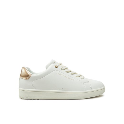 Tommy Hilfiger Sneakersy Low Cut Lace-Up Sneaker T3A9-33736-1355 S Biały ze sklepu MODIVO w kategorii Buty sportowe dziecięce - zdjęcie 182648976
