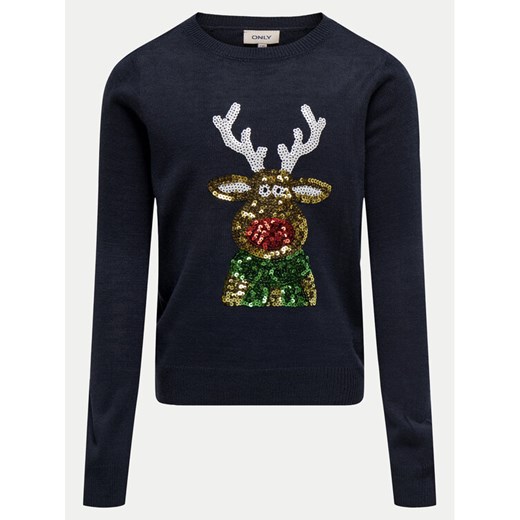 Kids ONLY Sweter Xmas 15331289 Granatowy Relaxed Fit ze sklepu MODIVO w kategorii Swetry chłopięce - zdjęcie 182649006
