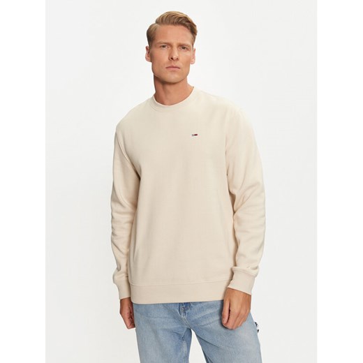 Tommy Jeans Bluza DM0DM20741 Beżowy Regular Fit ze sklepu MODIVO w kategorii Bluzy męskie - zdjęcie 182649027
