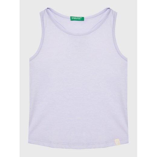 United Colors Of Benetton Top 37YKGH00F Fioletowy Regular Fit ze sklepu MODIVO w kategorii Koszulki niemowlęce - zdjęcie 182649037