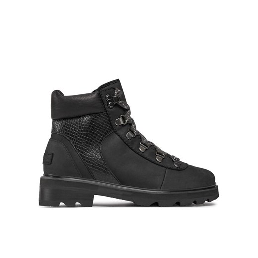 Sorel Trapery Lennox™ Hiker Stkd Wp NL4841-011 Czarny ze sklepu MODIVO w kategorii Workery damskie - zdjęcie 182649056
