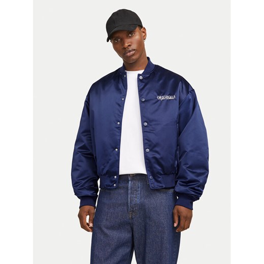 Jack&Jones Kurtka bomber Boston 12272869 Niebieski Regular Fit ze sklepu MODIVO w kategorii Kurtki męskie - zdjęcie 182649057