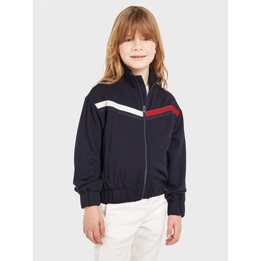 Tommy Hilfiger Bluza Global Stripe KG0KG07374 D Granatowy Regular Fit ze sklepu MODIVO w kategorii Bluzy dziewczęce - zdjęcie 182649078