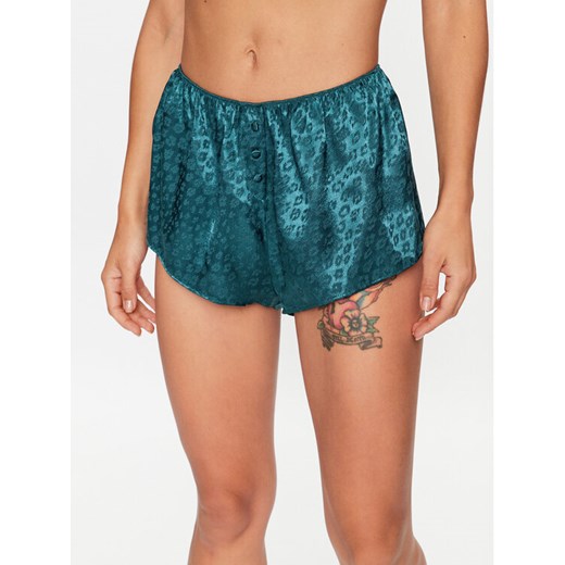 Hunkemöller Szorty piżamowe 203229 Turkusowy Comfortable Fit ze sklepu MODIVO w kategorii Piżamy damskie - zdjęcie 182649079