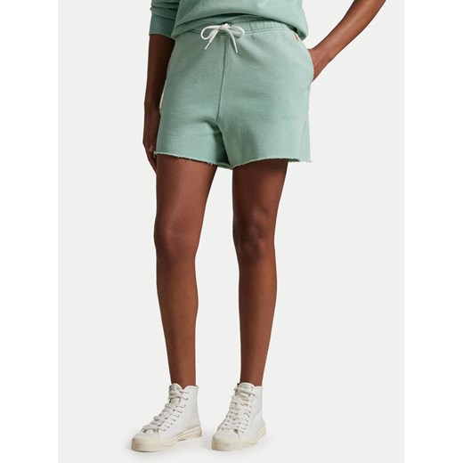Polo Ralph Lauren Szorty sportowe 211965103007 Zielony Straight Fit ze sklepu MODIVO w kategorii Szorty - zdjęcie 182649099