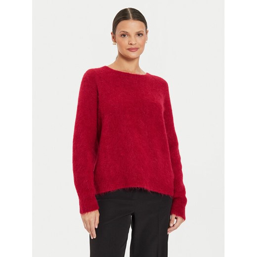 Kontatto Sweter 3M0229 AI253M10 Czerwony Relaxed Fit ze sklepu MODIVO w kategorii Swetry damskie - zdjęcie 182649206