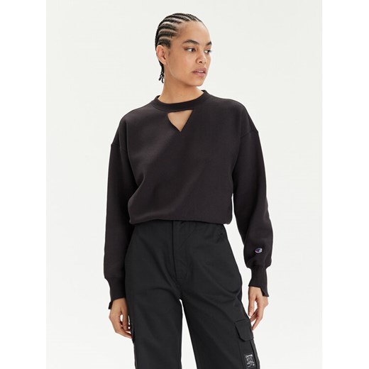 Champion Bluza 117345 Czarny Custom Fit ze sklepu MODIVO w kategorii Bluzy damskie - zdjęcie 182649239