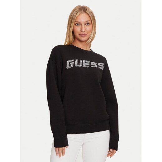 Guess Bluza V4BQ15 K7UW2 Czarny Regular Fit ze sklepu MODIVO w kategorii Bluzy damskie - zdjęcie 182649329