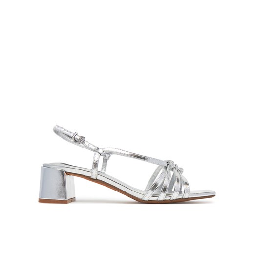 Pepe Jeans Sandały PLS90683 Srebrny ze sklepu MODIVO w kategorii Sandały damskie - zdjęcie 182649367