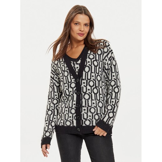 Liu Jo Kardigan WF4460 MA30P Biały Regular Fit ze sklepu MODIVO w kategorii Swetry damskie - zdjęcie 182649415