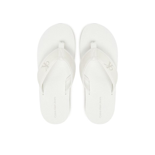 Calvin Klein Jeans Japonki Thong+ Cv YM0YM01235 Biały ze sklepu MODIVO w kategorii Klapki męskie - zdjęcie 182649419