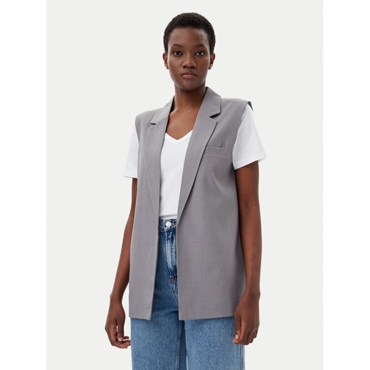 ONLY Kamizelka Marine 15338353 Szary Straight Fit ze sklepu MODIVO w kategorii Kamizelki damskie - zdjęcie 182649427