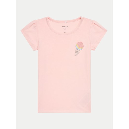 NAME IT T-Shirt Fedora 13228633 Różowy Regular Fit ze sklepu MODIVO w kategorii Bluzki dziewczęce - zdjęcie 182649476