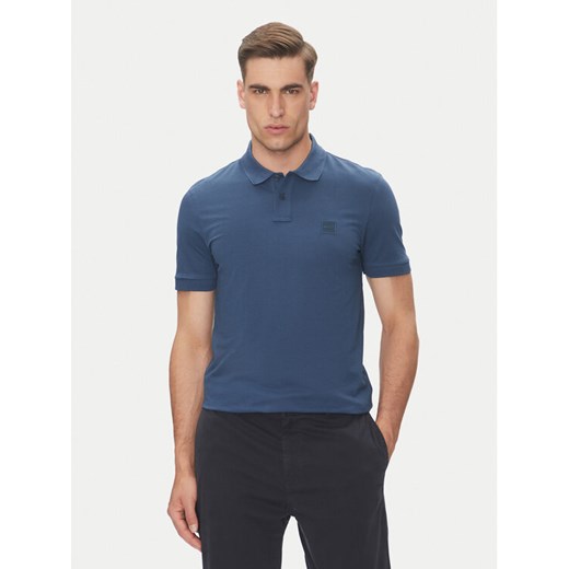 BOSS Polo Passenger 50507803 Niebieski Slim Fit ze sklepu MODIVO w kategorii T-shirty męskie - zdjęcie 182649477