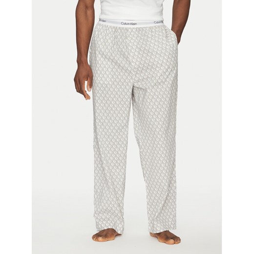 Calvin Klein Underwear Spodnie piżamowe LV00NM2830 Szary Regular Fit ze sklepu MODIVO w kategorii Piżamy męskie - zdjęcie 182649486