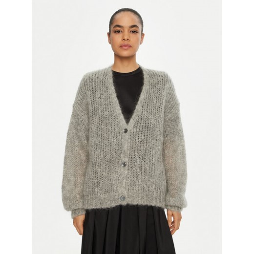 Weekend Max Mara Kardigan Pontiac 2515341031 Szary Oversize ze sklepu MODIVO w kategorii Swetry damskie - zdjęcie 182649489