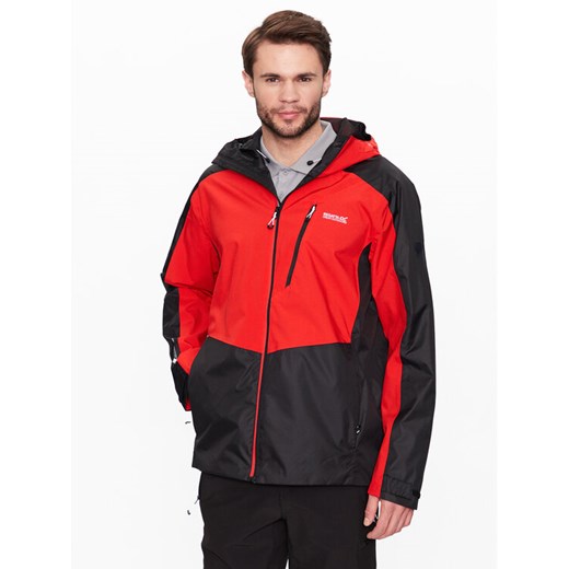 Regatta Kurtka przeciwdeszczowa Highton Stretch II RMW357 Czerwony Regular Fit ze sklepu MODIVO w kategorii Kurtki męskie - zdjęcie 182649537