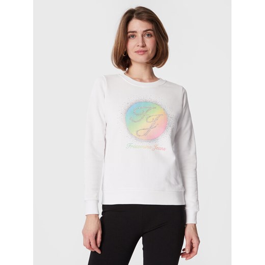 Fracomina Bluza FP23ST9015F400N5 Biały Regular Fit ze sklepu MODIVO w kategorii Bluzy damskie - zdjęcie 182649559