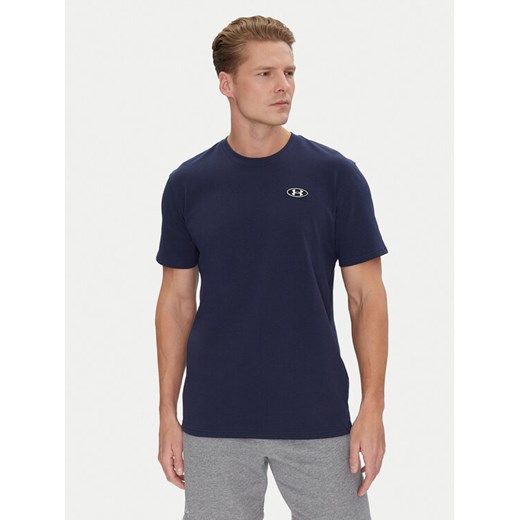 Under Armour T-Shirt Ua Hw Lc Patch Ss 1382902 Granatowy Loose Fit ze sklepu MODIVO w kategorii T-shirty męskie - zdjęcie 182649628