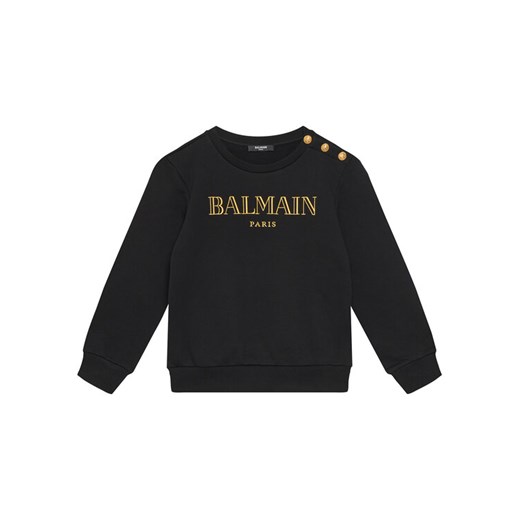Balmain Bluza BV4B10-Z0081 Czarny Regular Fit ze sklepu MODIVO w kategorii Bluzy chłopięce - zdjęcie 182649649