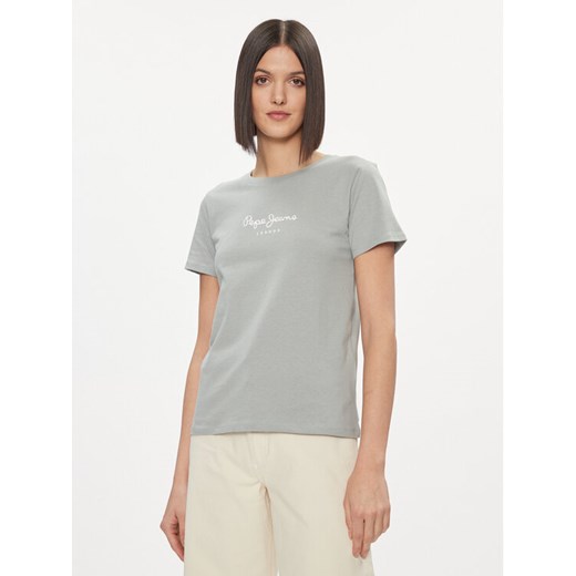 Pepe Jeans T-Shirt Wendy PL505480 Zielony Regular Fit ze sklepu MODIVO w kategorii Bluzki damskie - zdjęcie 182649725