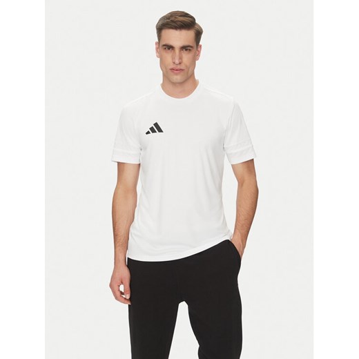 adidas Koszulka techniczna Squadra 25 Jersey JG5834 Biały Slim Fit ze sklepu MODIVO w kategorii T-shirty męskie - zdjęcie 182649748