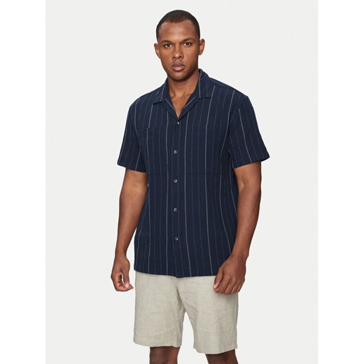 Selected Homme Koszula Slhreg-Mix 16093647 Granatowy Regular Fit ze sklepu MODIVO w kategorii Koszule męskie - zdjęcie 182649788