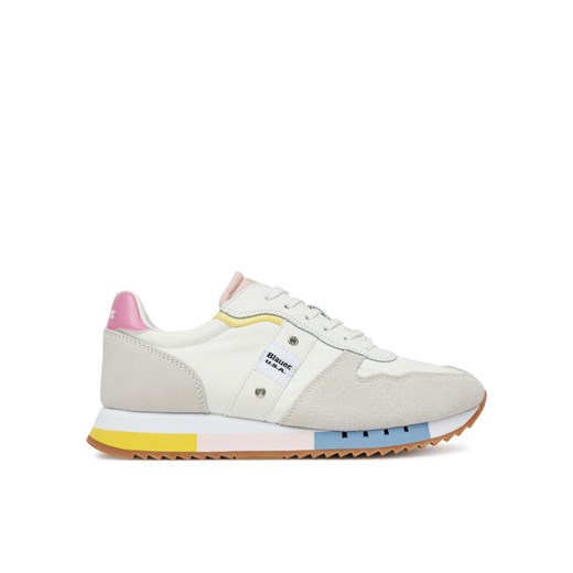 Blauer Sneakersy S5MELROSE02 Biały ze sklepu MODIVO w kategorii Buty sportowe damskie - zdjęcie 182649829