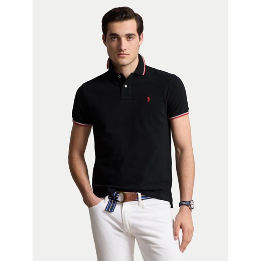 Polo Ralph Lauren Polo Ssl 710842621001 Czarny Slim Fit ze sklepu MODIVO w kategorii T-shirty męskie - zdjęcie 182649848