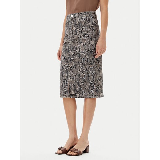JOOP! Spódnica jeansowa 30044957 Brązowy Slim Fit ze sklepu MODIVO w kategorii Spódnice - zdjęcie 182649888