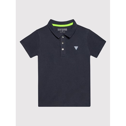 Guess Polo N2GP03 KAPY0 Granatowy Regular Fit ze sklepu MODIVO w kategorii T-shirty chłopięce - zdjęcie 182649909