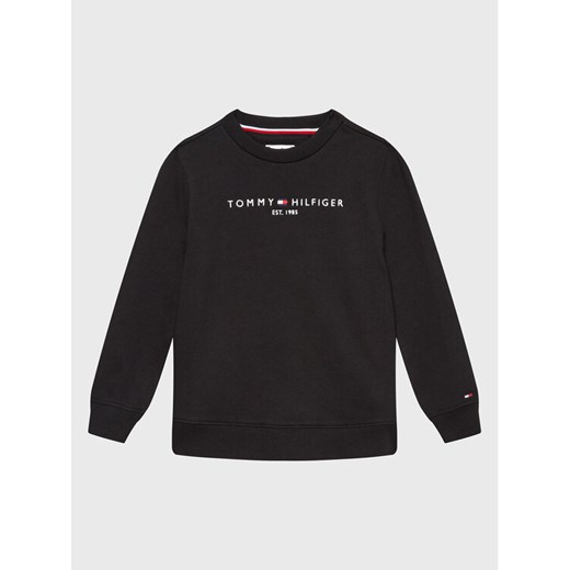 Tommy Hilfiger Bluza Essential KS0KS00212 M Czarny Regular Fit ze sklepu MODIVO w kategorii Bluzy chłopięce - zdjęcie 182649926