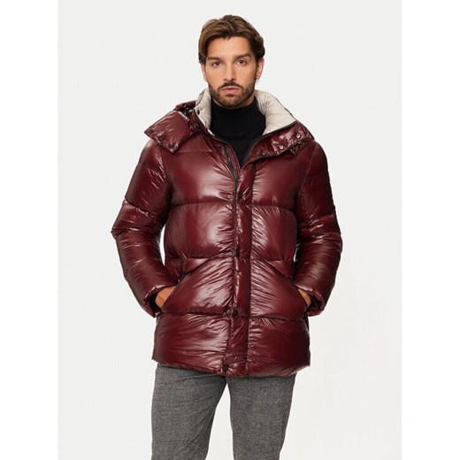 Hetregó Kurtka puchowa Justin 8N562 Bordowy Regular Fit ze sklepu MODIVO w kategorii Kurtki męskie - zdjęcie 182650057