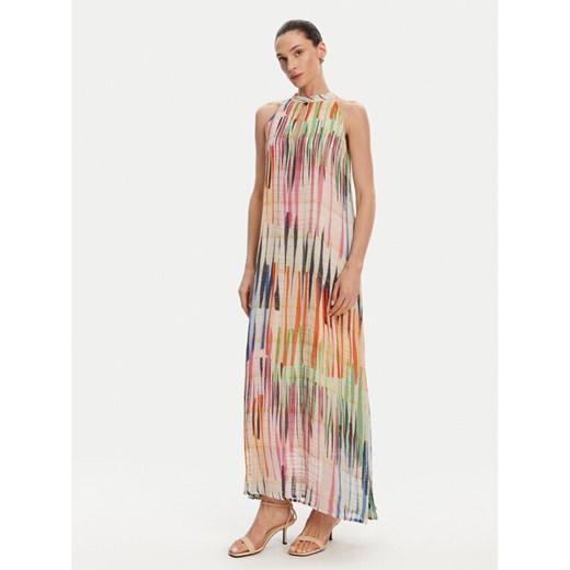 LOLA CASADEMUNT Sukienka letnia LS2516027 Kolorowy Relaxed Fit ze sklepu MODIVO w kategorii Sukienki - zdjęcie 182650127