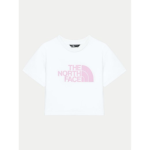 The North Face T-Shirt Easy NF0A8DRQ Biały Relaxed Fit ze sklepu MODIVO w kategorii Bluzki dziewczęce - zdjęcie 182650288