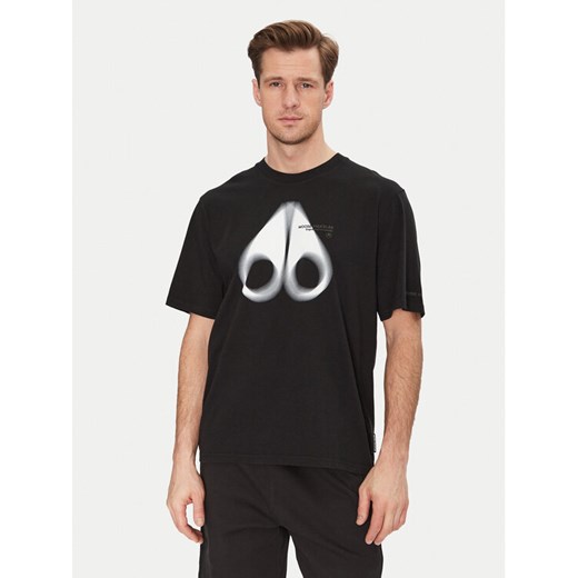 Moose Knuckles T-Shirt Maurice M15MT776 Czarny Standard Fit ze sklepu MODIVO w kategorii T-shirty męskie - zdjęcie 182650295