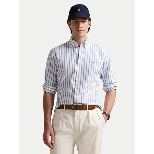 Polo Ralph Lauren Koszula 710906622001 Niebieski Custom Fit ze sklepu MODIVO w kategorii Koszule męskie - zdjęcie 182650319