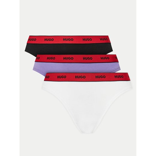 Hugo Komplet 3 par stringów 50480150 Kolorowy ze sklepu MODIVO w kategorii Majtki damskie - zdjęcie 182650348