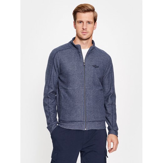 Aeronautica Militare Kardigan 232FE1811F515 Granatowy Regular Fit ze sklepu MODIVO w kategorii Swetry męskie - zdjęcie 182650388