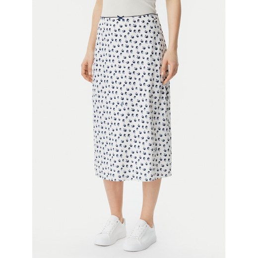 Tommy Jeans Spódnica midi DW0DW20272 Écru Regular Fit ze sklepu MODIVO w kategorii Spódnice - zdjęcie 182650398