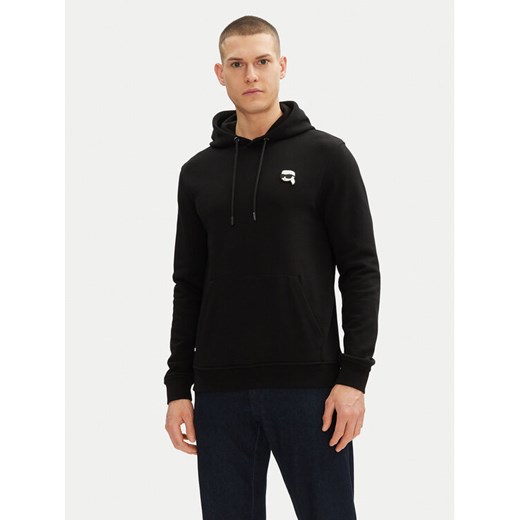 KARL LAGERFELD Bluza 705711 500900 Czarny Regular Fit ze sklepu MODIVO w kategorii Bluzy męskie - zdjęcie 182650439