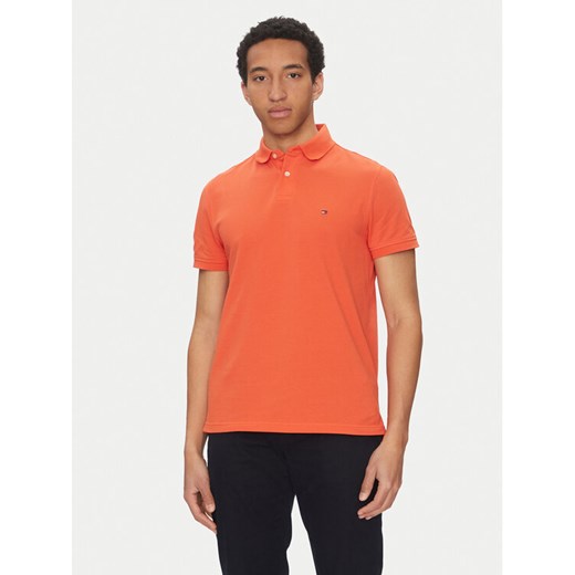 Tommy Hilfiger Polo 1985 MW0MW17770 Pomarańczowy Regular Fit ze sklepu MODIVO w kategorii T-shirty męskie - zdjęcie 182650516