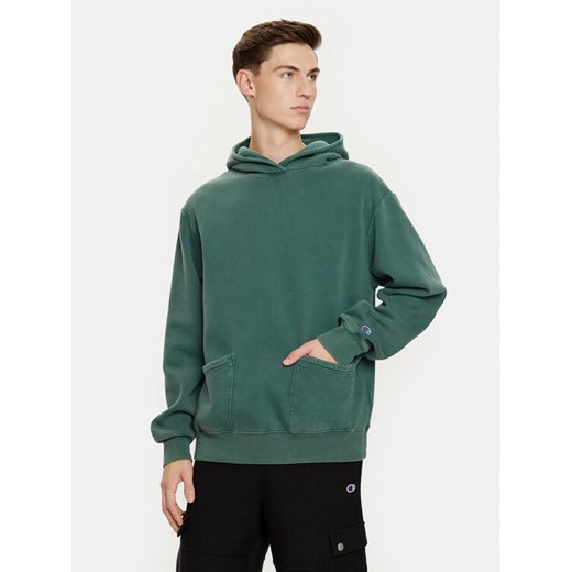 Champion Bluza 220510 Zielony Regular Fit ze sklepu MODIVO w kategorii Bluzy męskie - zdjęcie 182650536