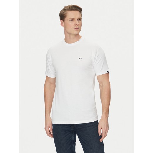 Vans T-Shirt Left Chest Logo VN0A3CZEY281 Biały Classic Fit ze sklepu MODIVO w kategorii T-shirty męskie - zdjęcie 182650606