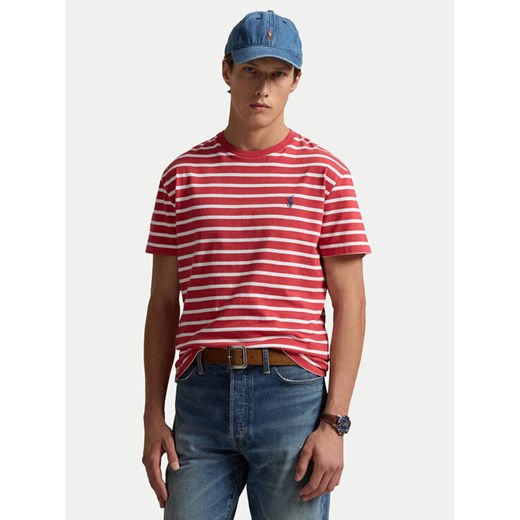 Polo Ralph Lauren T-Shirt 710938134005 Czerwony Slim Fit ze sklepu MODIVO w kategorii T-shirty męskie - zdjęcie 182650649