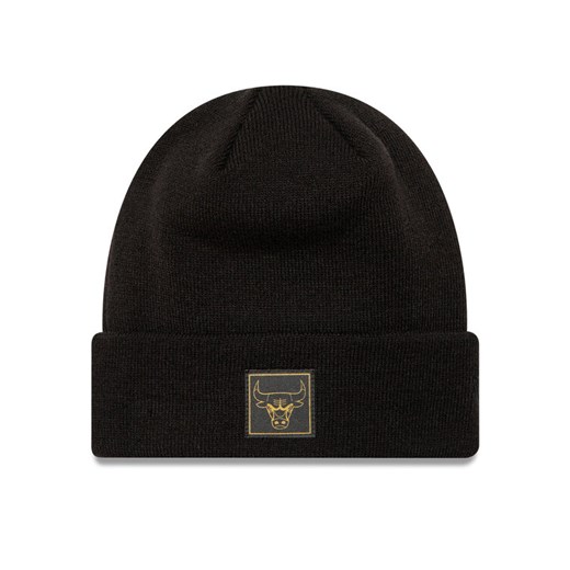 New Era Czapka Chicago Bulls Metallic Badge Cuff Knit 60424828 Czarny ze sklepu MODIVO w kategorii Czapki zimowe męskie - zdjęcie 182650659