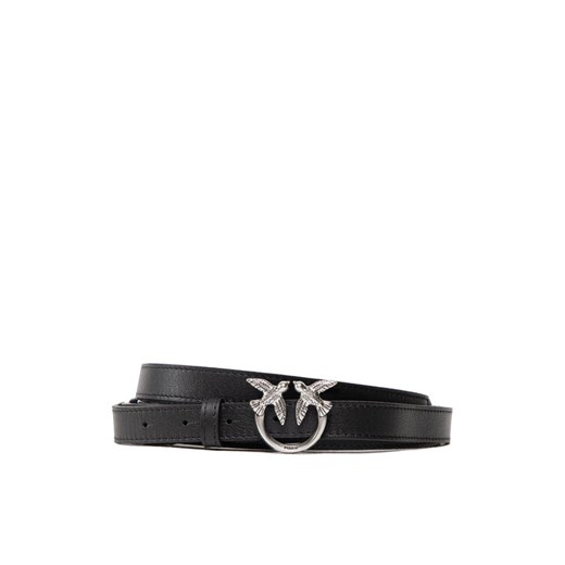 Pinko Pasek Damski PINKO-Love Double Bling Belt H2 Czarny ze sklepu MODIVO w kategorii Paski damskie - zdjęcie 182650755