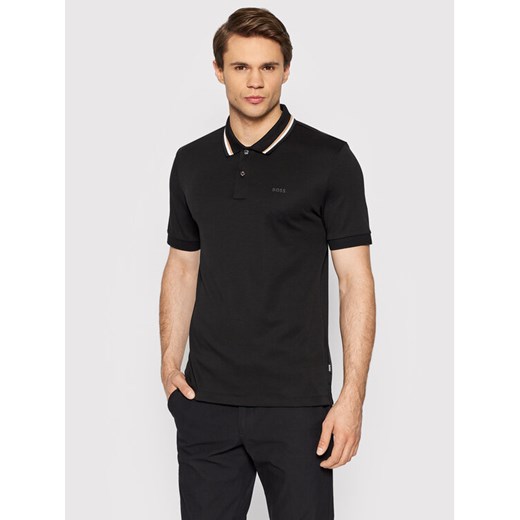Boss Polo Panrose 38 50469360 Czarny Slim Fit ze sklepu MODIVO w kategorii T-shirty męskie - zdjęcie 182650766